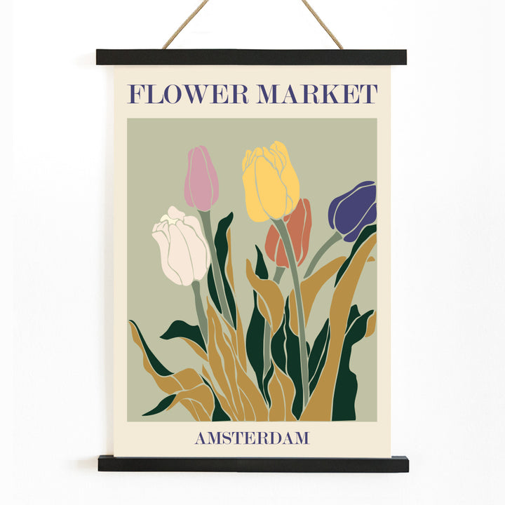 , with wooden magnetic frame on white background