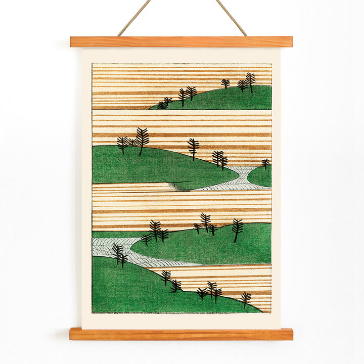 , with wooden magnetic frame on white background