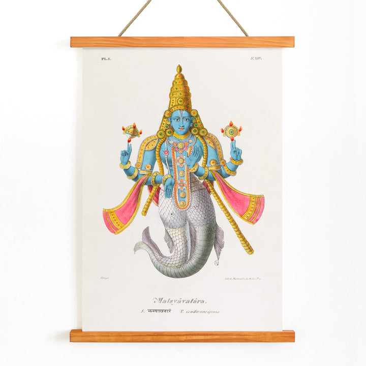 , with wooden magnetic frame on white background