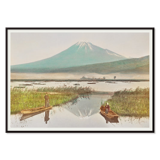 , with black aluminium frame on white background