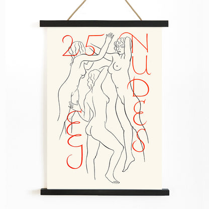 , with wooden magnetic frame on white background