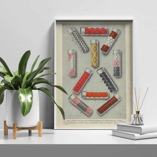 , framed and displayed in home decor