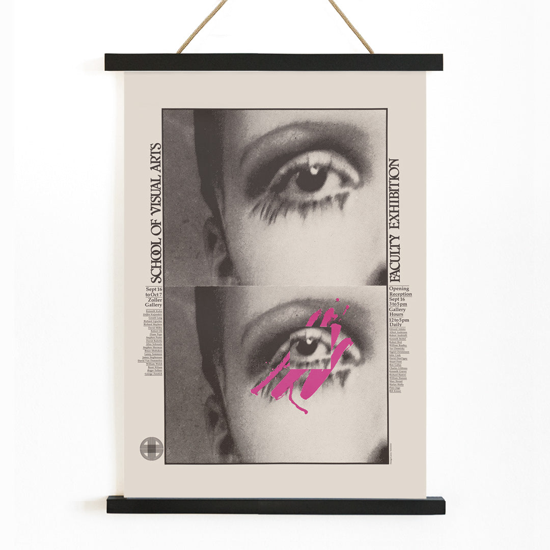 , with wooden magnetic frame on white background