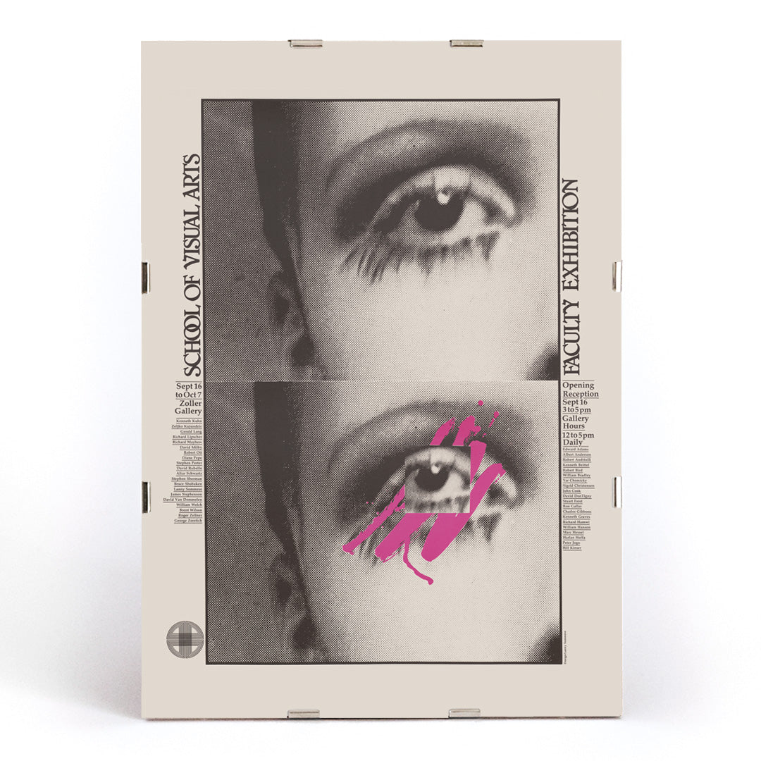 , framed and displayed in modern living room decor