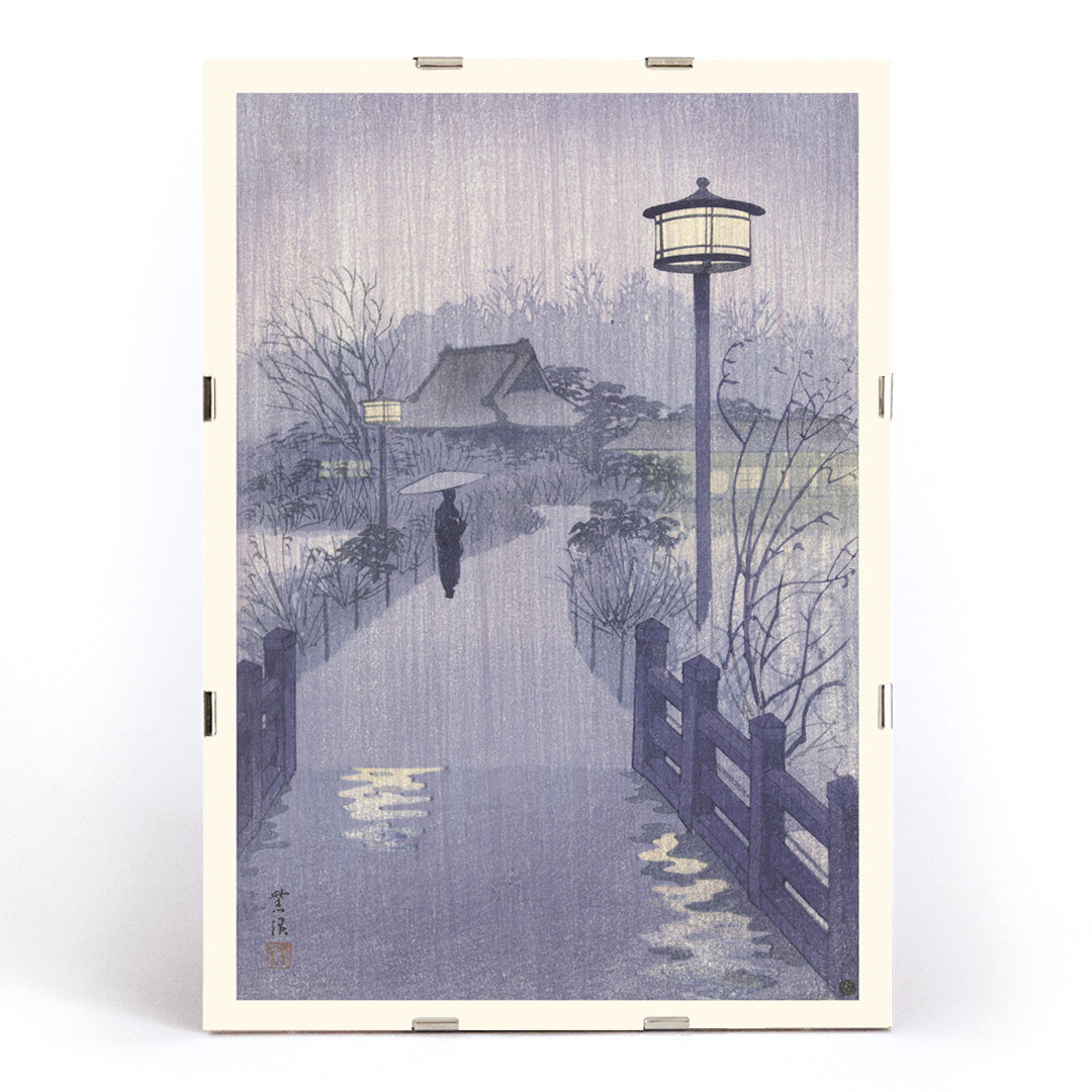 , framed and displayed in modern living room decor