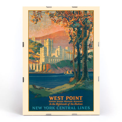 , framed and displayed in modern living room decor